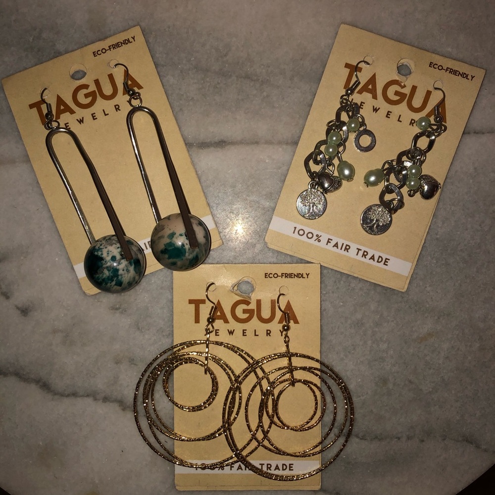 🌕Tagua Earring Bundle New With Tags